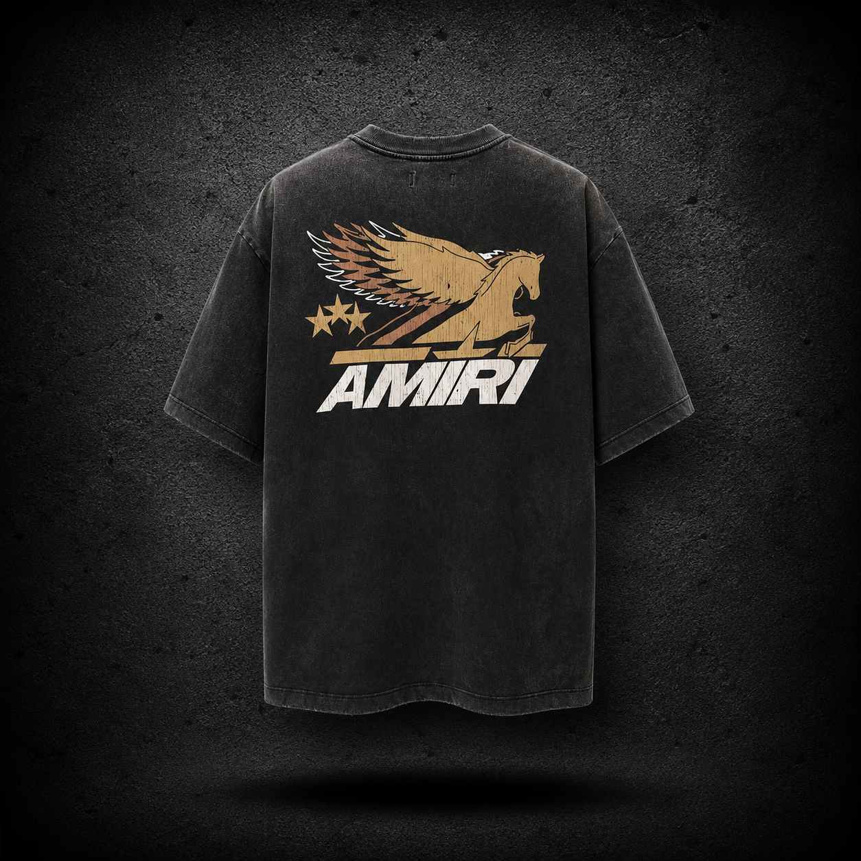 Playera AMIRI Pegasus Vintage Black