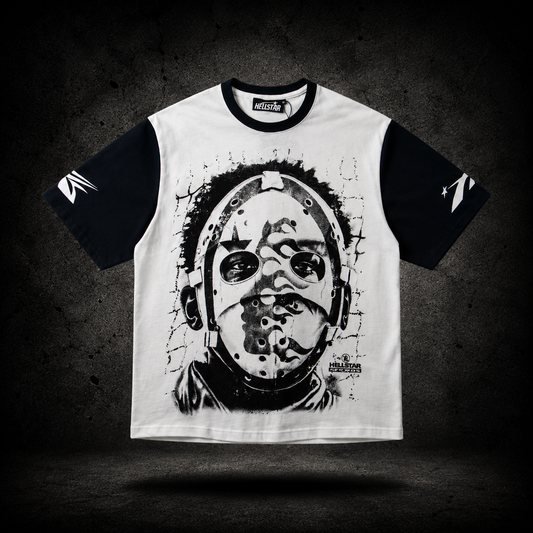 Playera Hellstar Phantom Mask Blanca