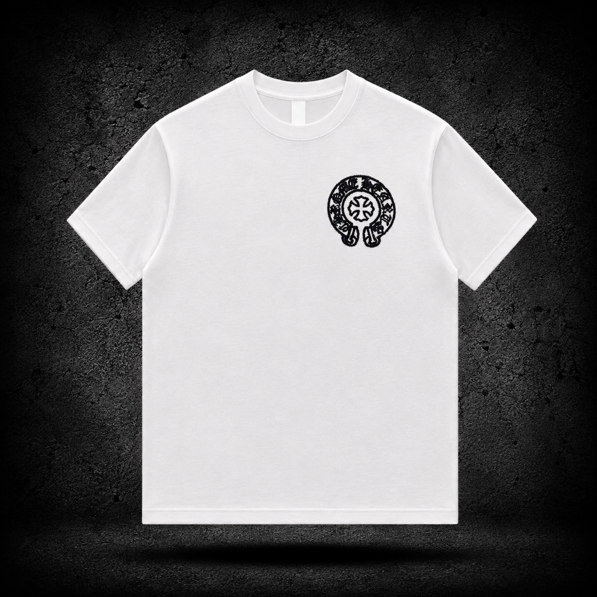Chrome Hearts Horseshoe Cross White Tee