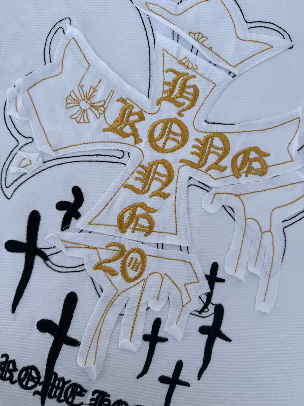 Chrome Hearts Cross Hong Kong White Tee