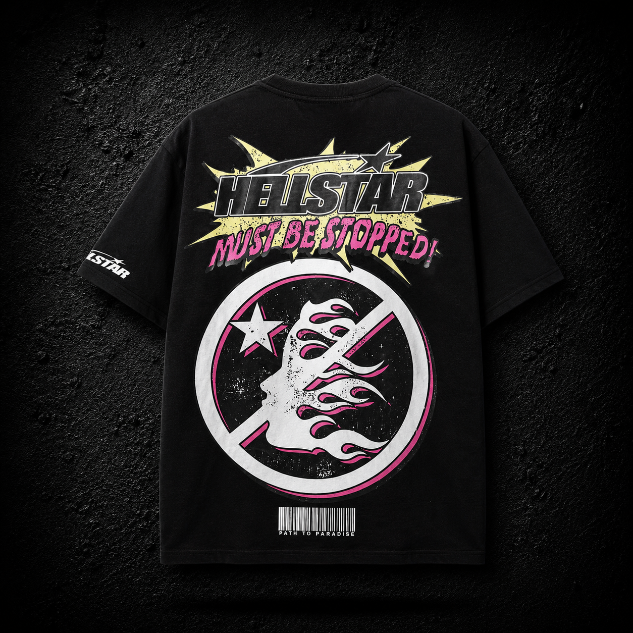Playera Hellstar Breaking News Negra