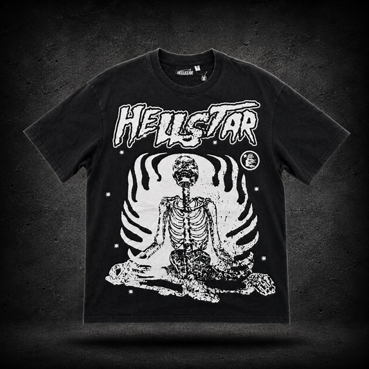 Hellstar Inner Peace Skeleton Tee – Black
