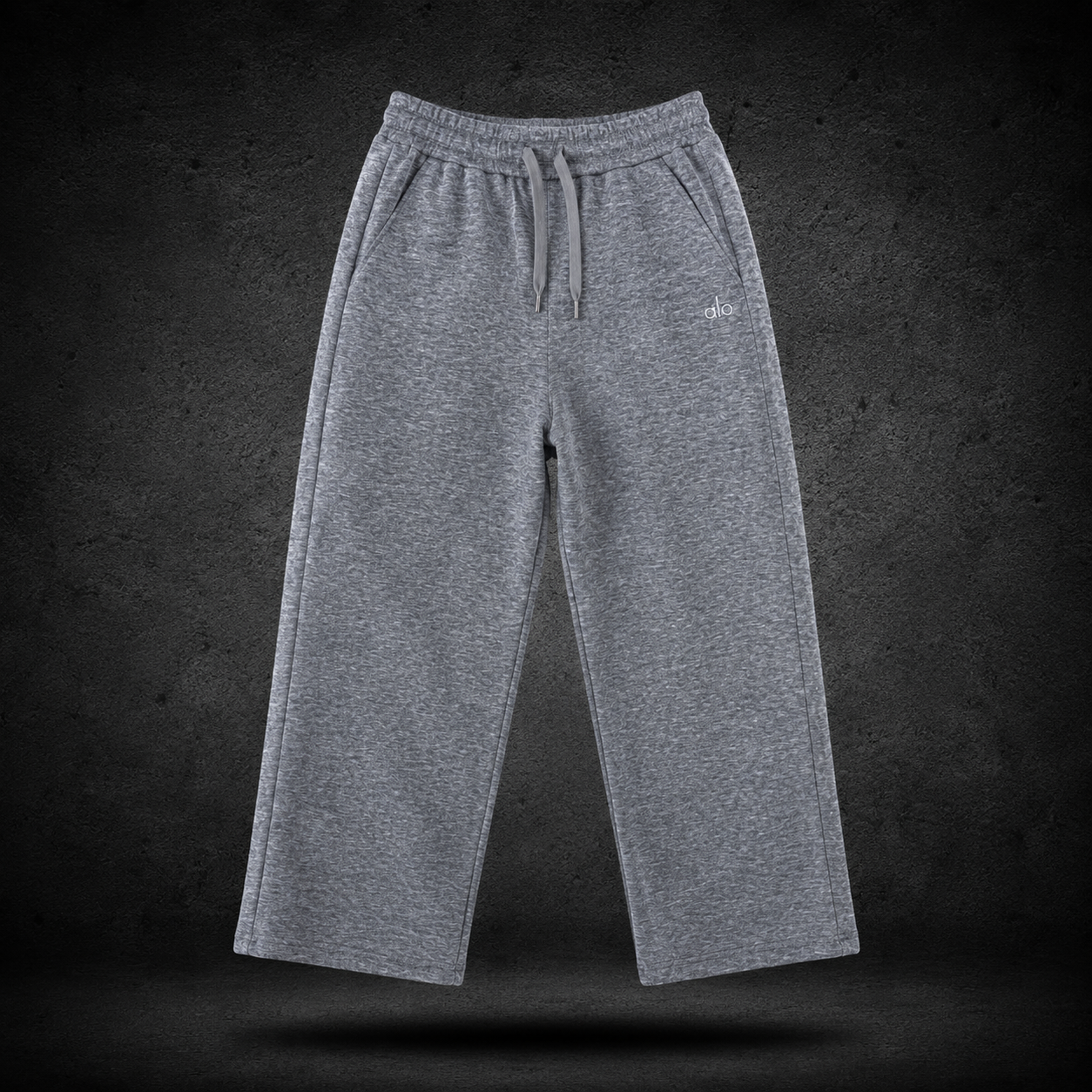 Pantalón Wide Leg Alo Premium Gris Jaspe