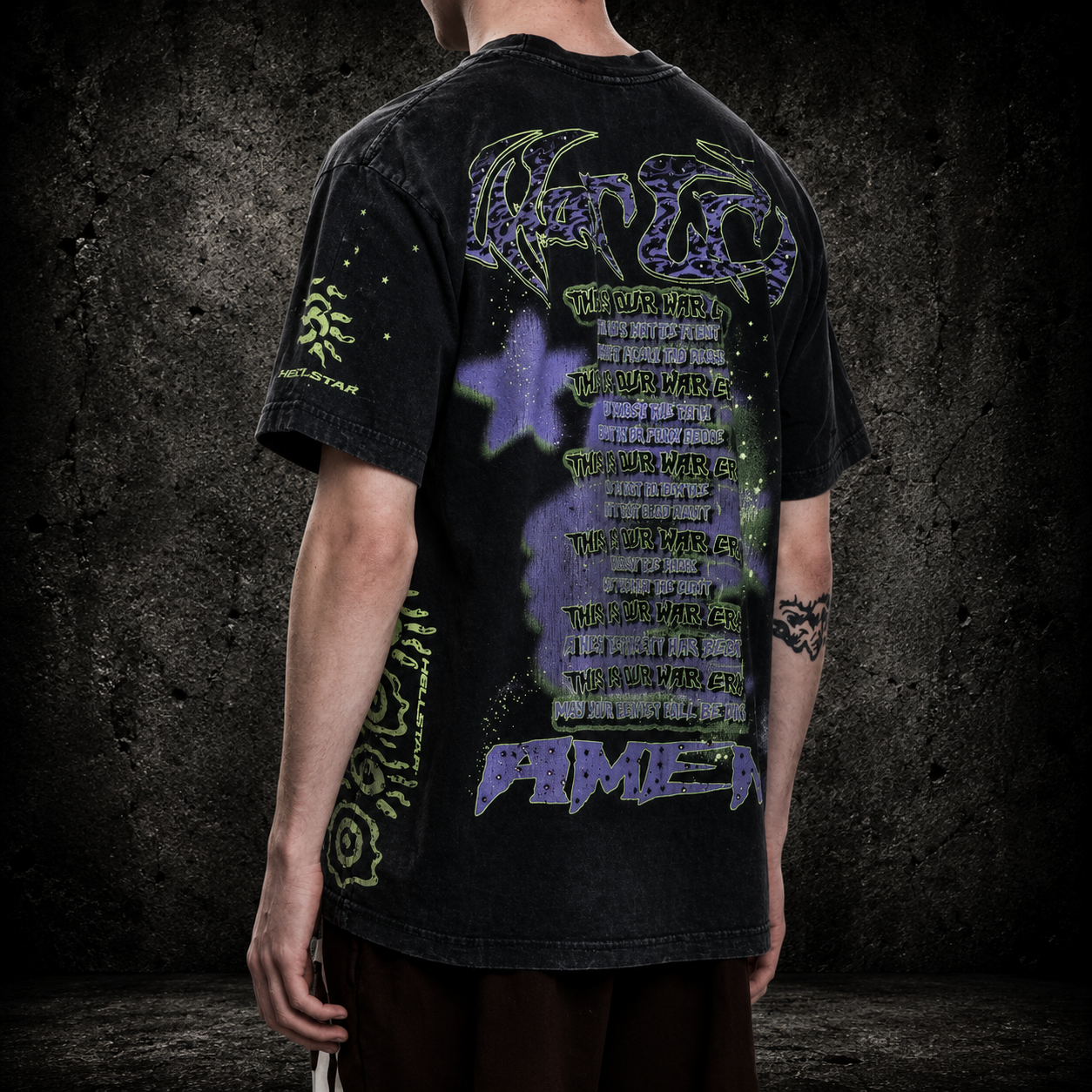Playera Hellstar Eclipse Portrait Vintage