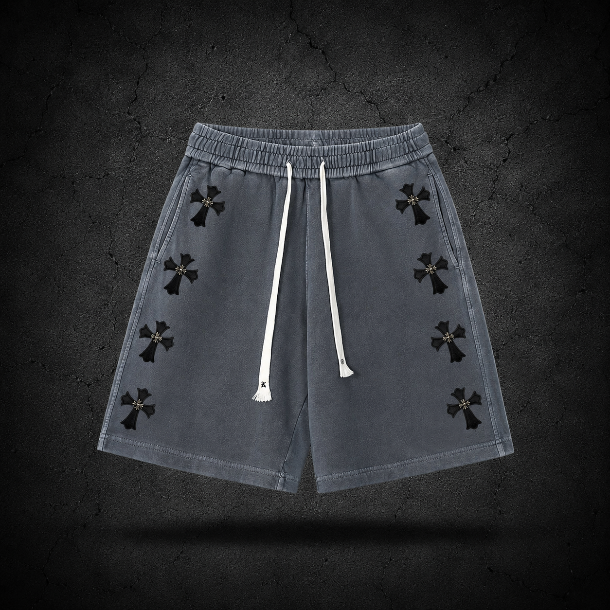 Short Chrome Cross Washed Gris