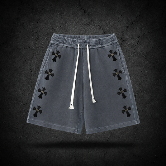 Short Chrome Cross Washed Gris