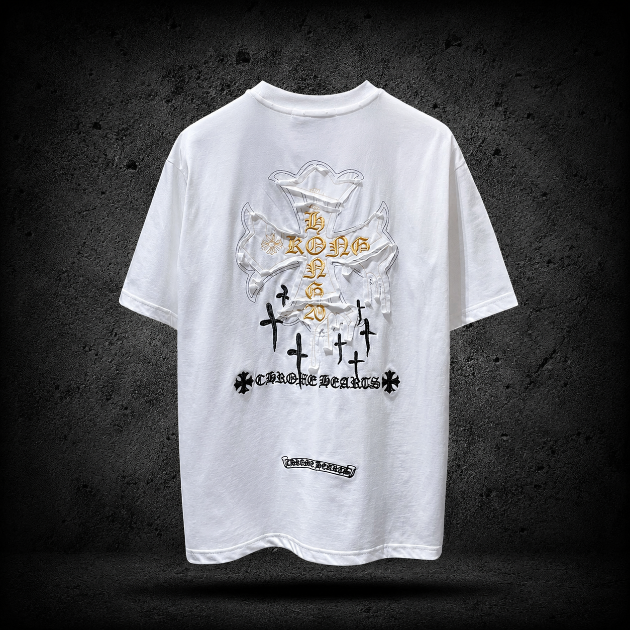Chrome Hearts Cross Hong Kong White Tee