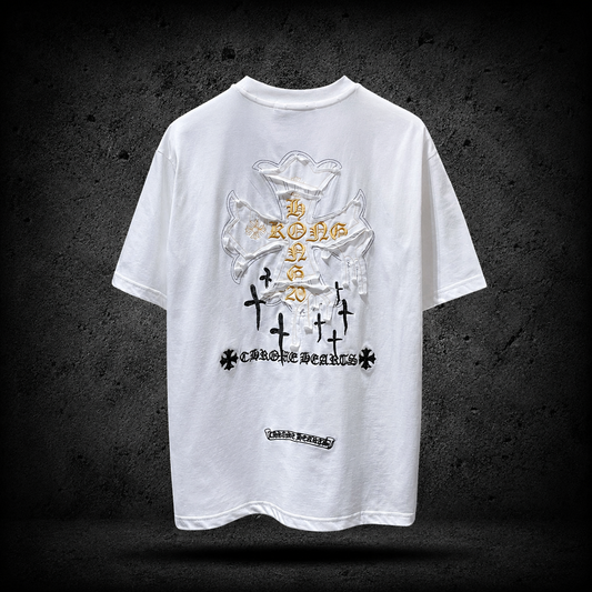 Chrome Hearts Cross Hong Kong White Tee
