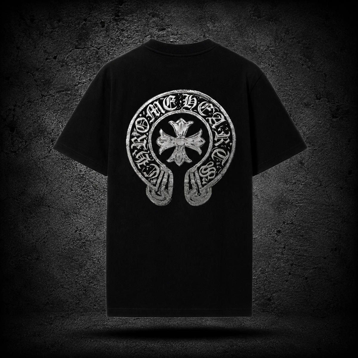 Chrome Hearts Horseshoe Cross Black Tee