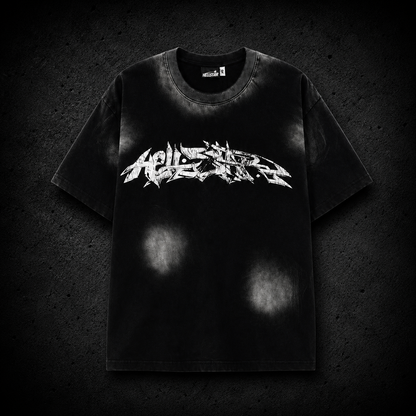 Playera Hellstar Graffiti Logo Black