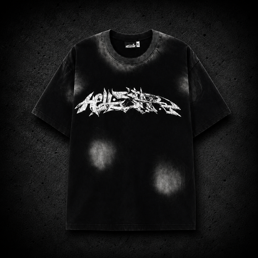Playera Hellstar Graffiti Logo Black