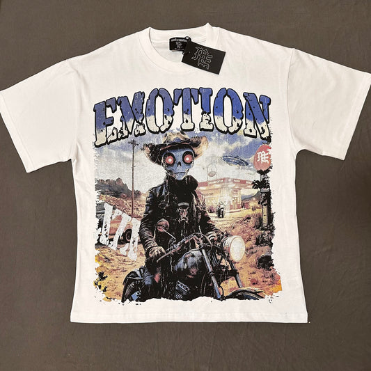 Playera Mixed Emotion – Alien Rider White