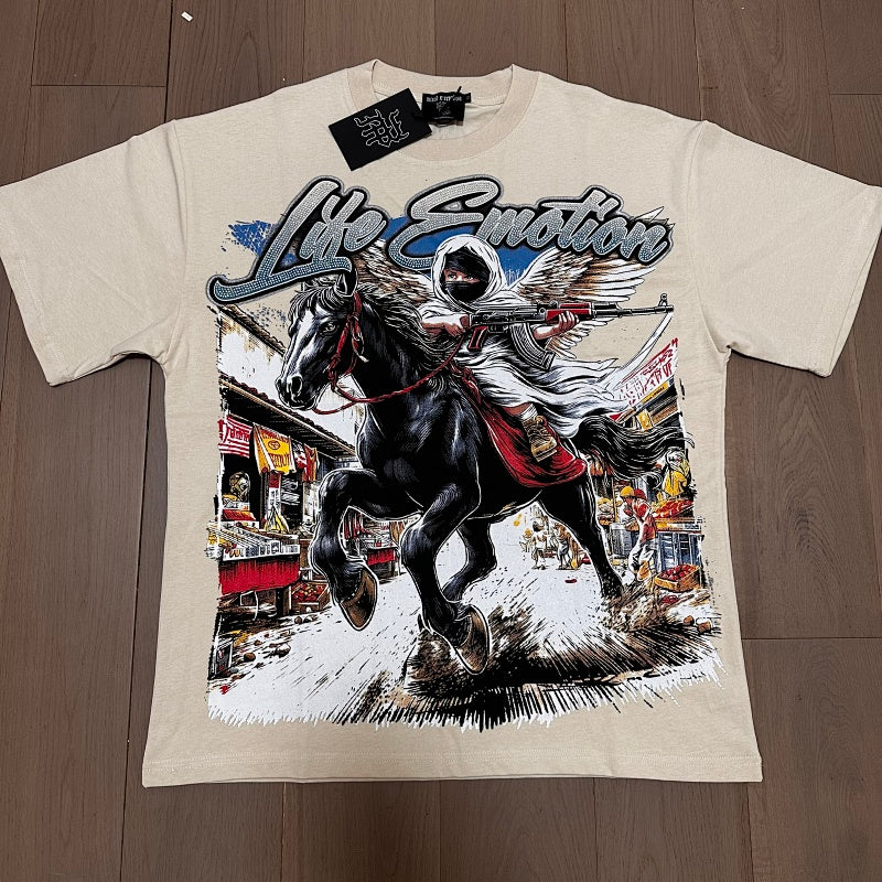 Playera Mixed Emotion – Dark Horse Angel Cream