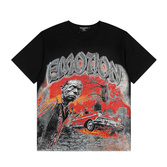 Playera Mixed Emotion – Zombie Graveyard Black