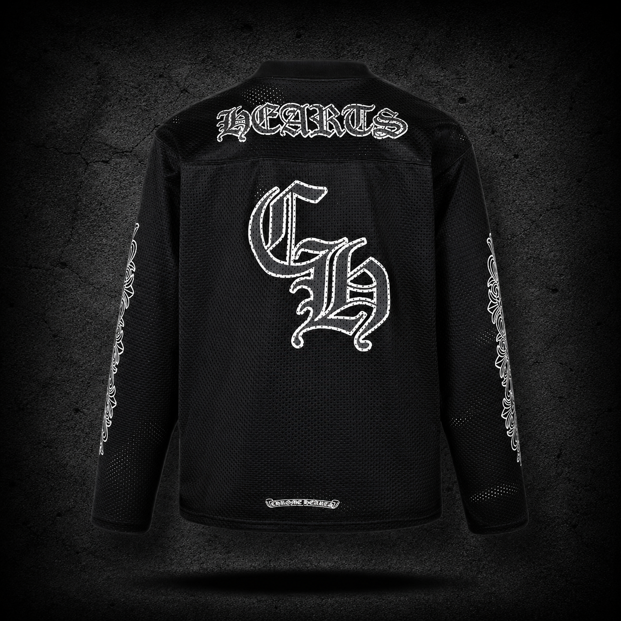 Jersey Chrome Hearts Mesh Black Long Sleeve