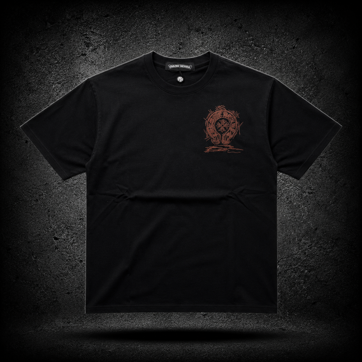 Chrome Hearts Bronze Cross Black Tee