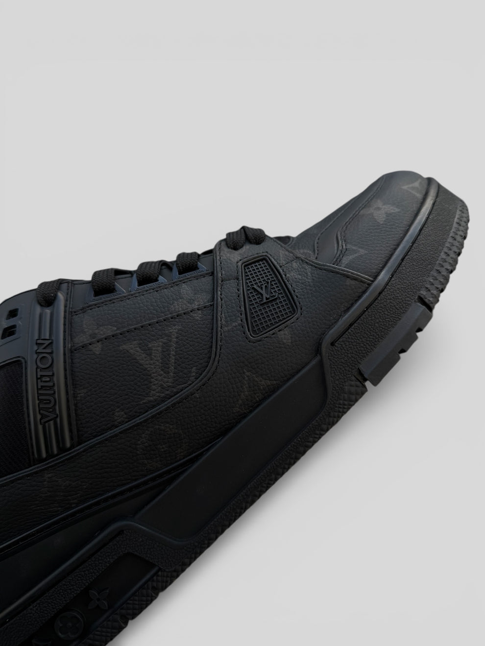 Tenis LV Trainer Denim Noir