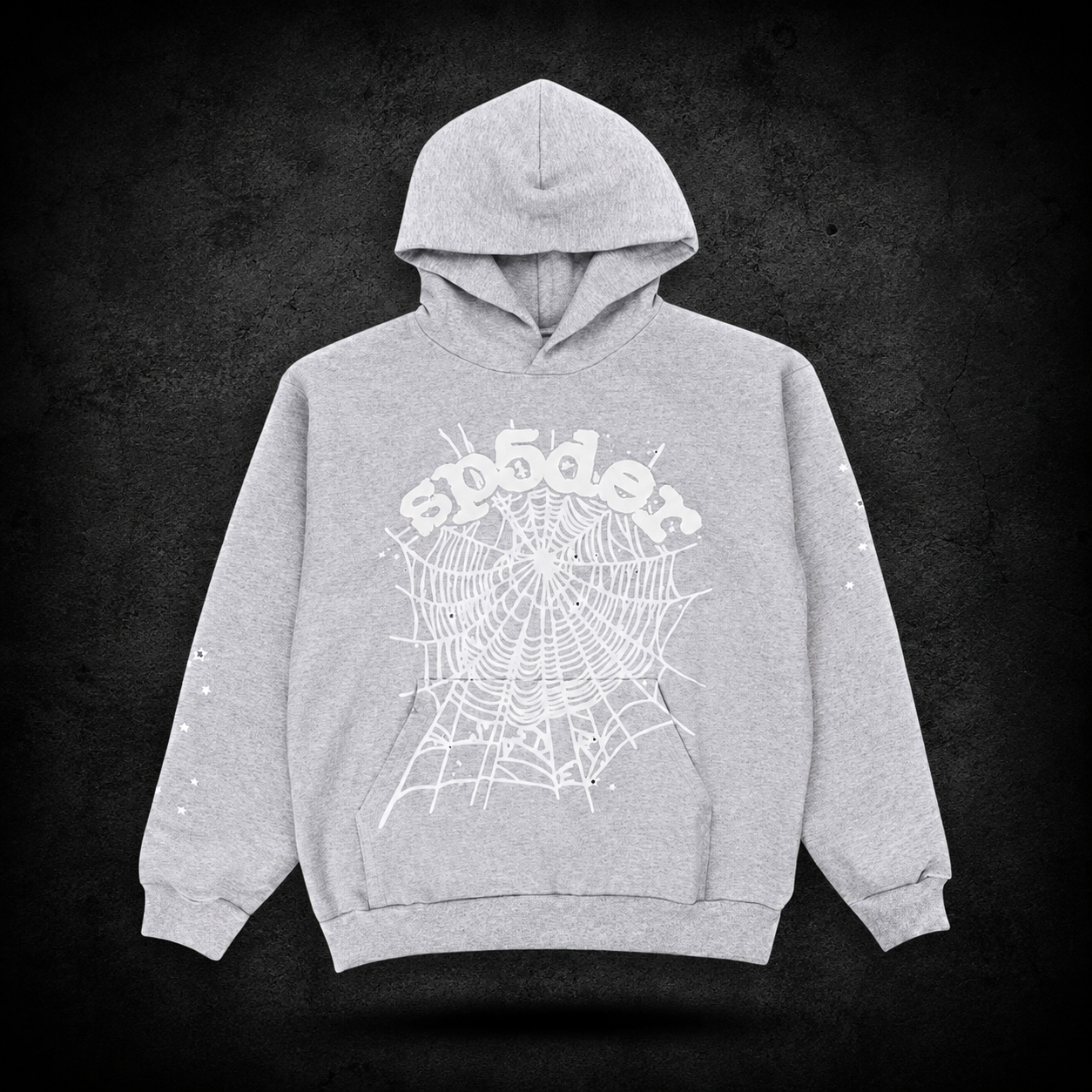 Hoodie Sp5der Web Grey