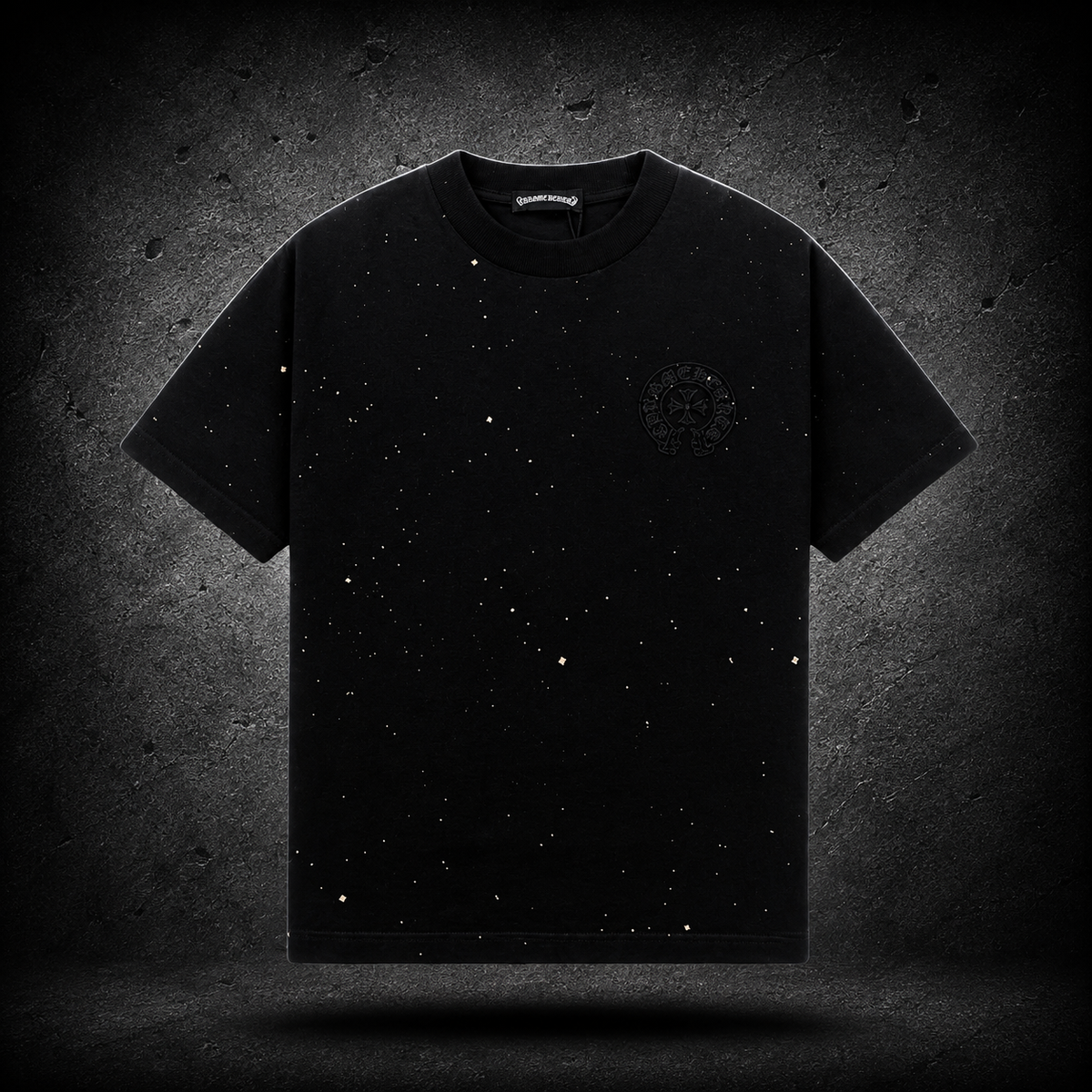 Chrome Hearts Black Splatter Tee