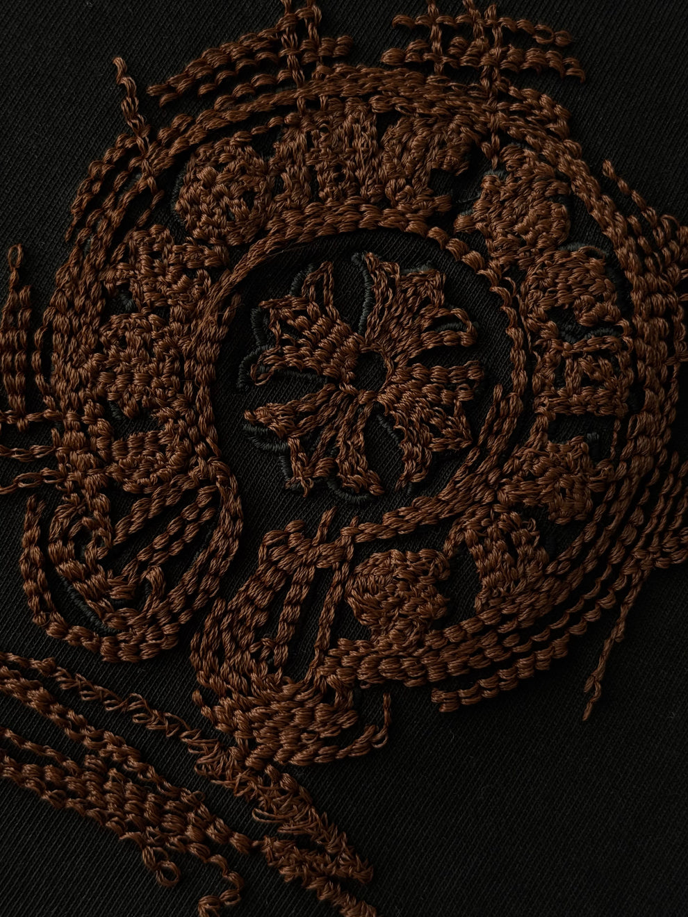 Chrome Hearts Bronze Cross Black Tee