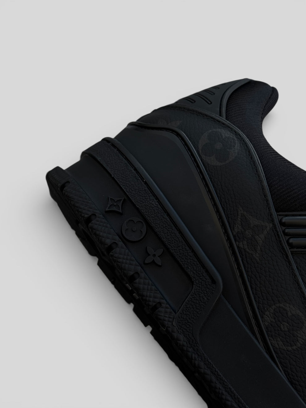 Tenis LV Trainer Denim Noir