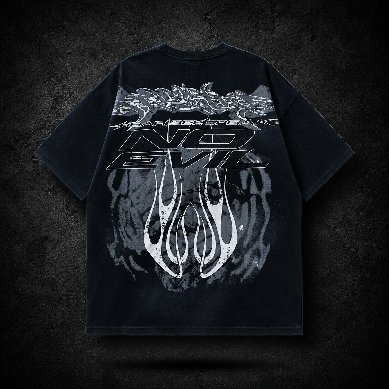 Playera Hellstar No Evil Negra