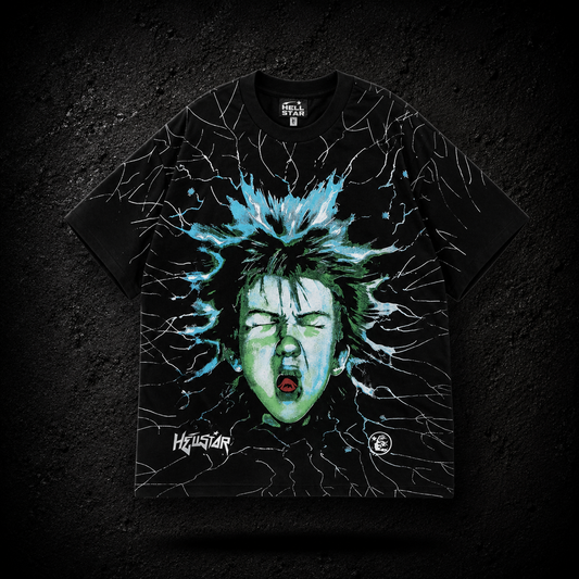 Playera Hellstar Electric Scream Negra