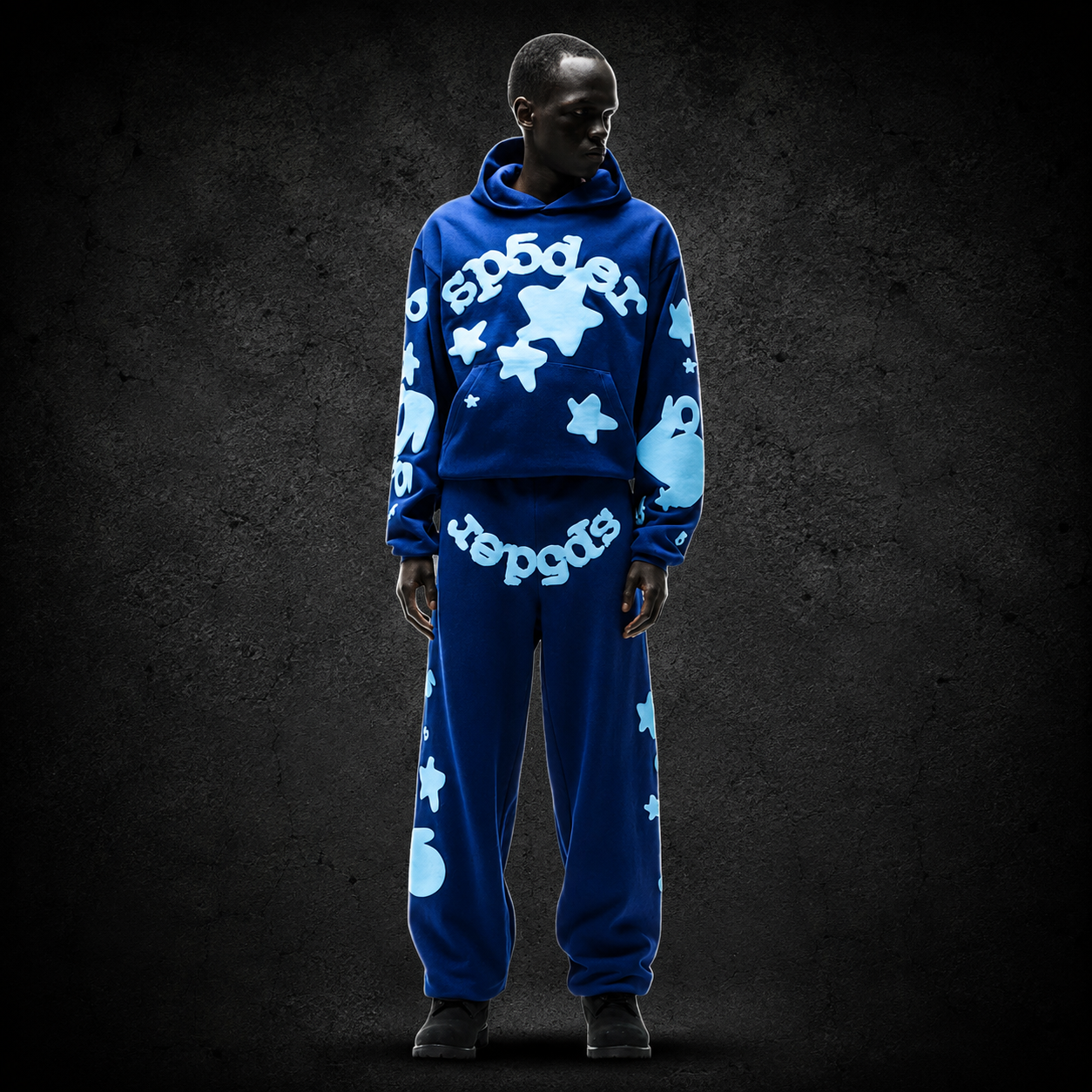 Sp5der Blue Star Tracksuit