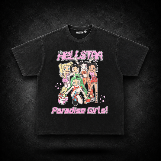 Playera Hellstar Paradise Girls Negra