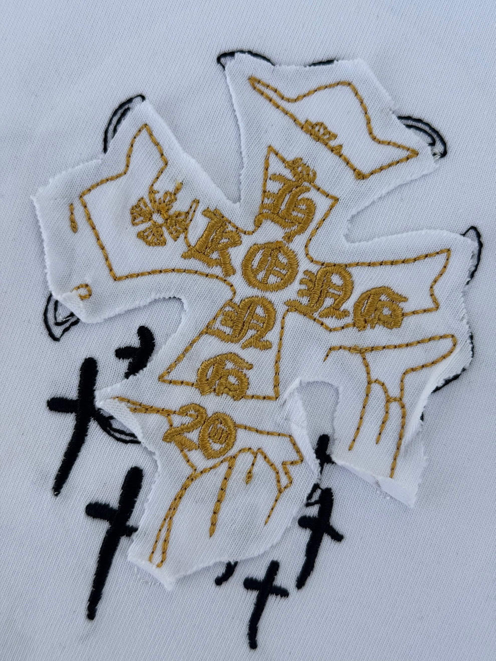 Chrome Hearts Cross Hong Kong White Tee