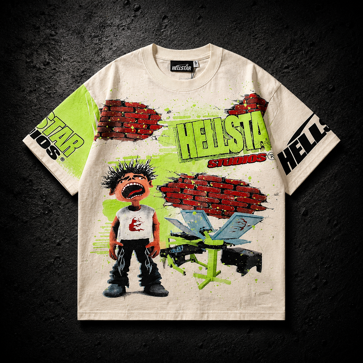 Playera Hellstar Studios Vintage Crema