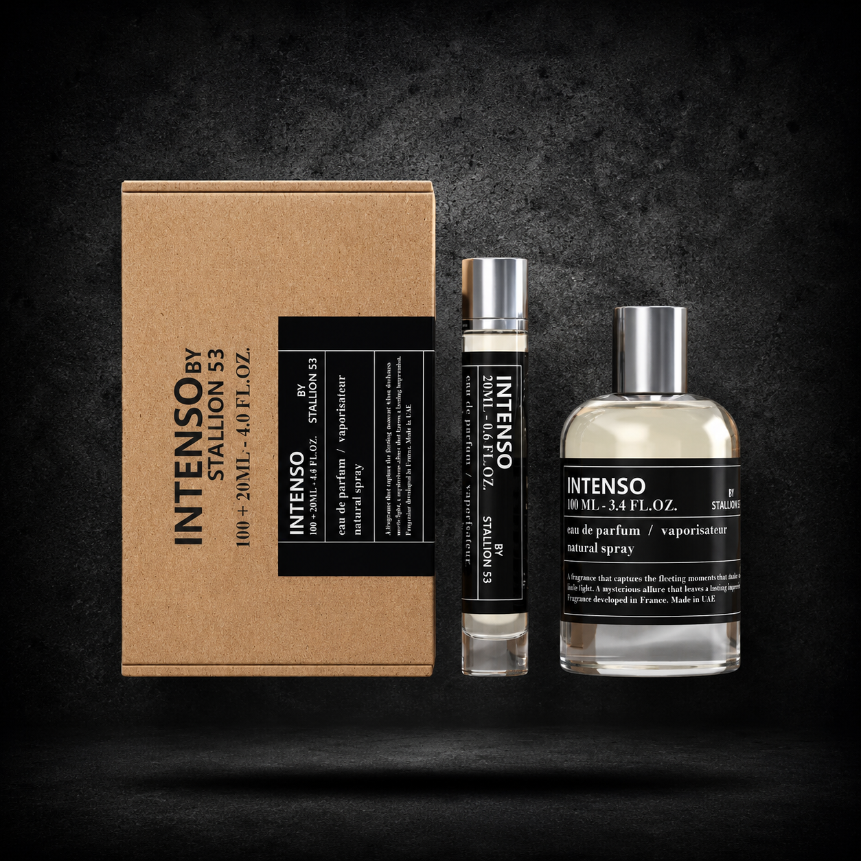 PERFUME Intenso by Stallion 53 EDP 100 ml + Travel Spray 20 ml