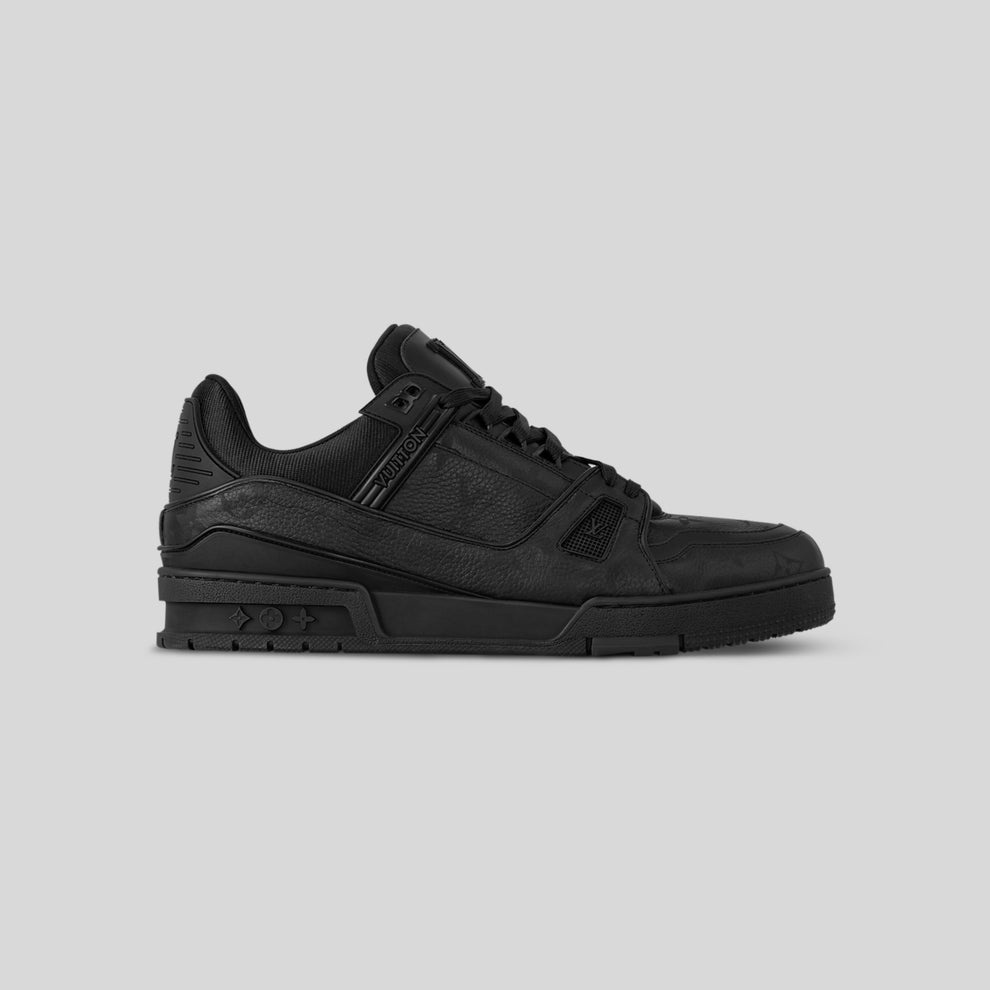 Tenis LV Trainer Denim Noir
