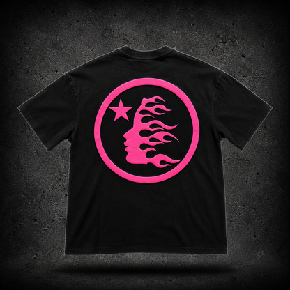 Hellstar Pink Star Black Tee