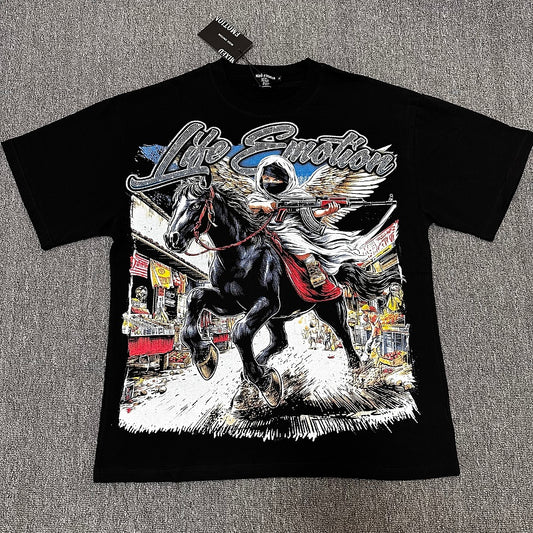 Playera Mixed Emotion – Dark Horse Angel Black