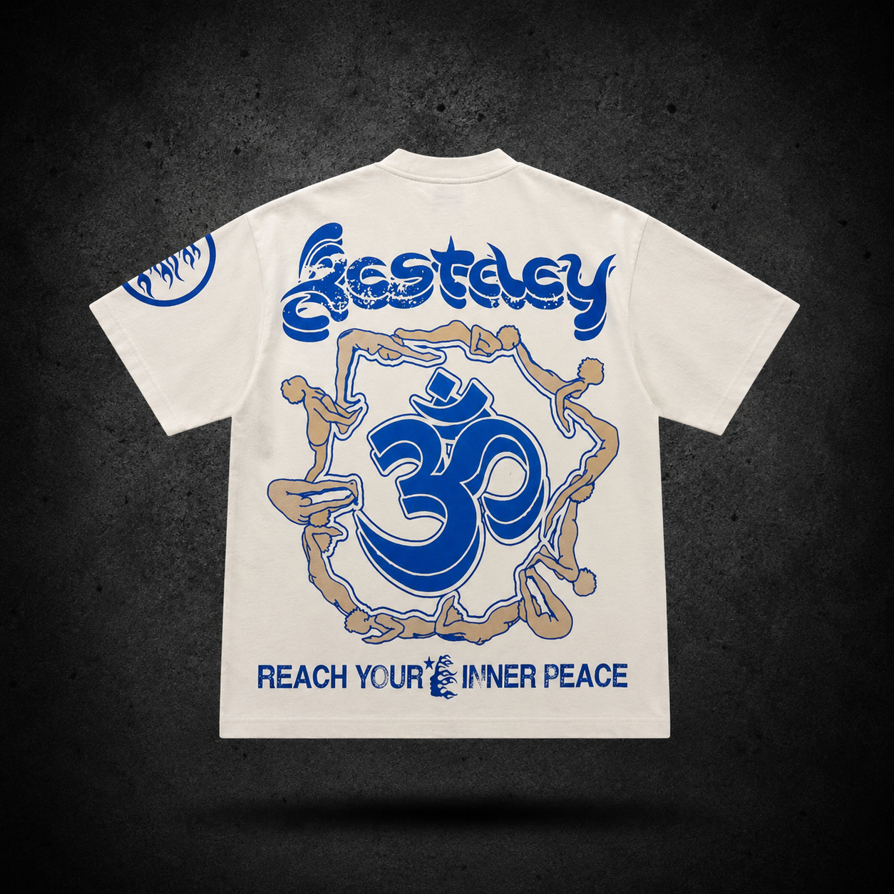 Hellstar Yoga Enlightenment Tee – Ivory Blue
