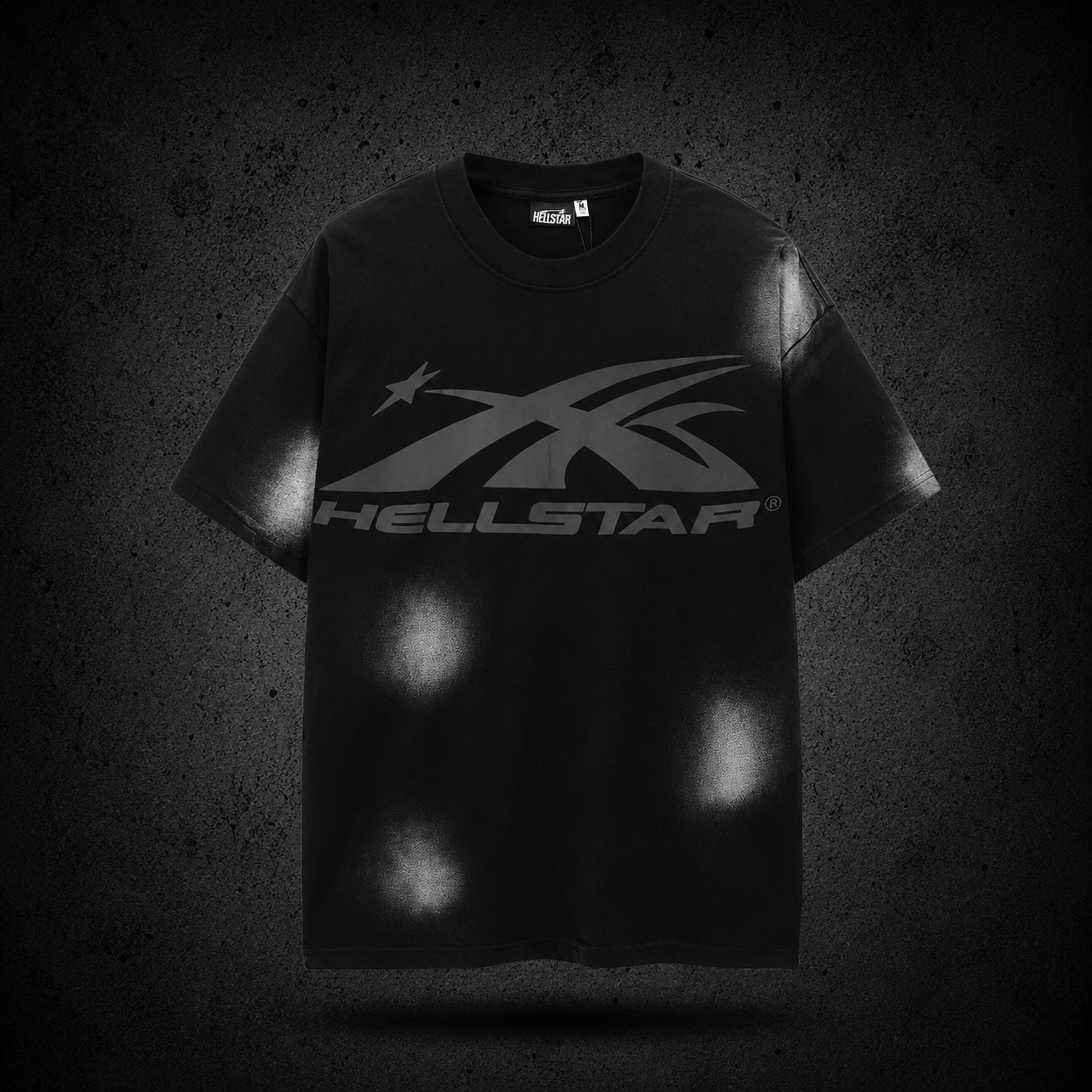 Playera Hellstar Shadow Logo Negra