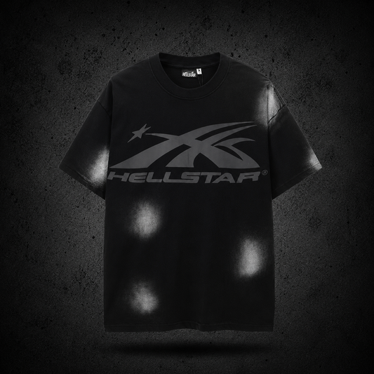 Playera Hellstar Shadow Logo Negra