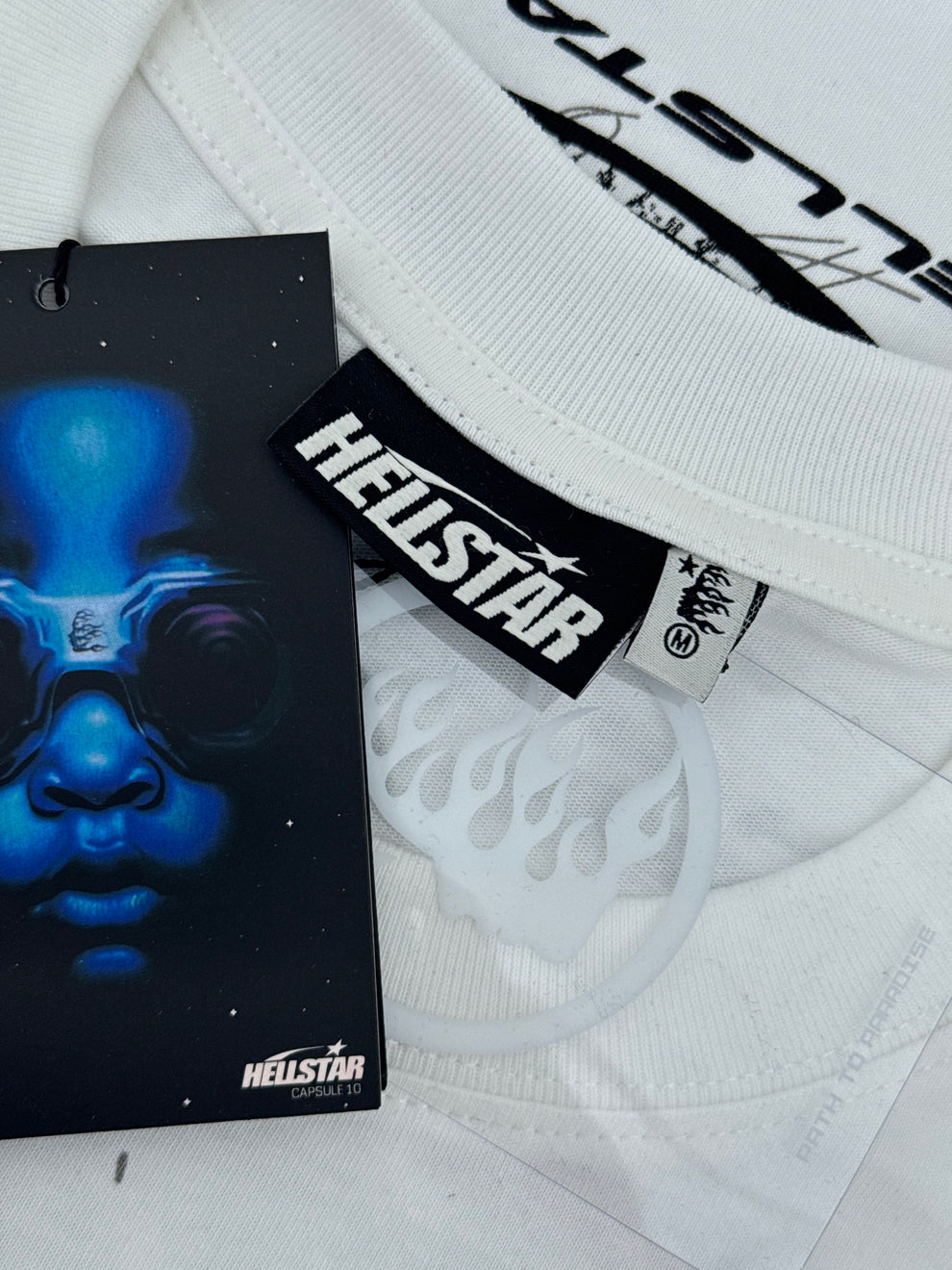 Playera Hellstar Signature Blade White