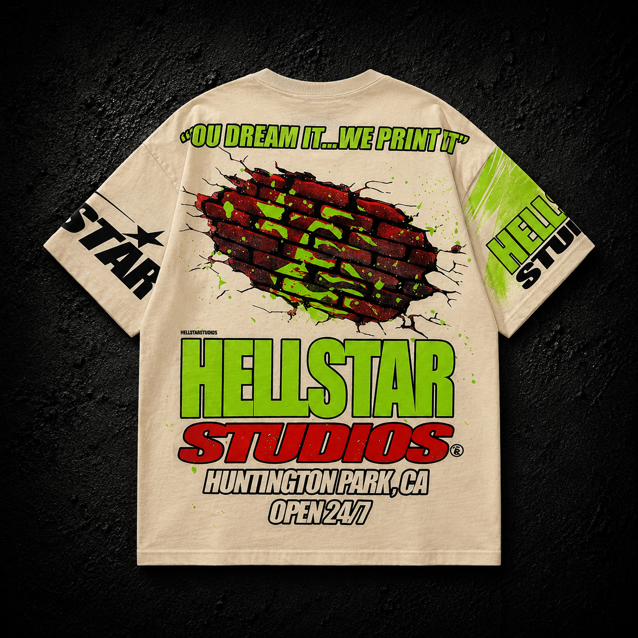 Playera Hellstar Studios Vintage Crema